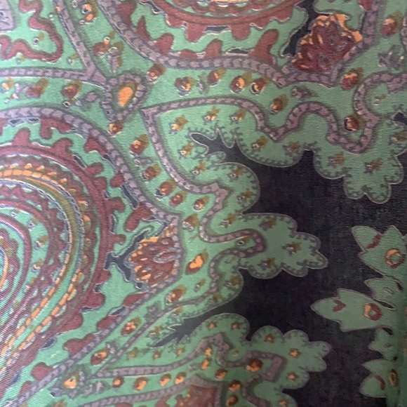 CHRISTIAN DIOR VINTAGE SILK PAISLY KIMONO ROBE - Picture 3 of 6